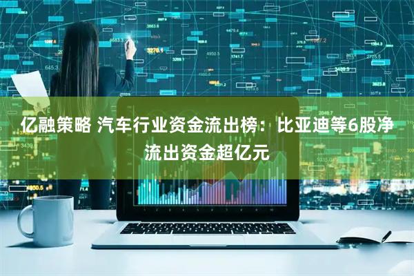 亿融策略 汽车行业资金流出榜：比亚迪等6股净流出资金超亿元