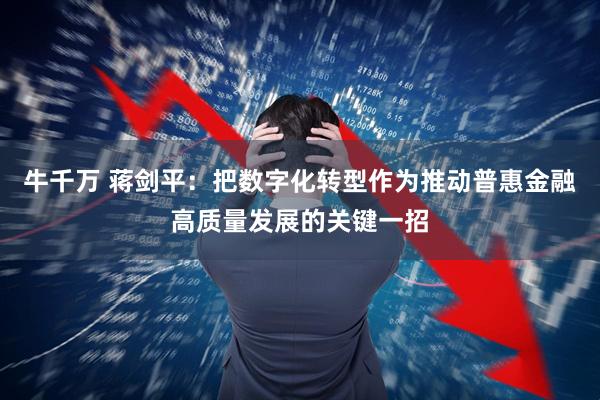 牛千万 蒋剑平：把数字化转型作为推动普惠金融高质量发展的关键一招