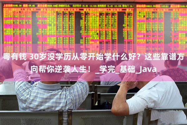 粤有钱 30岁没学历从零开始学什么好？这些靠谱方向帮你逆袭人生！_学完_基础_Java