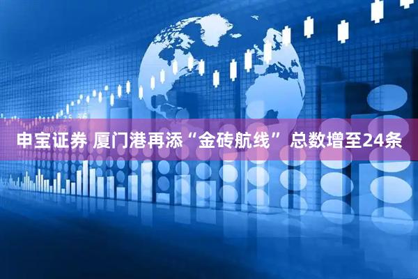 申宝证券 厦门港再添“金砖航线” 总数增至24条