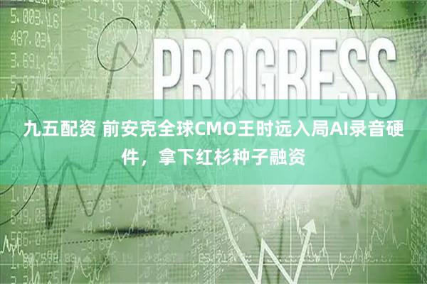 九五配资 前安克全球CMO王时远入局AI录音硬件，拿下红杉种子融资
